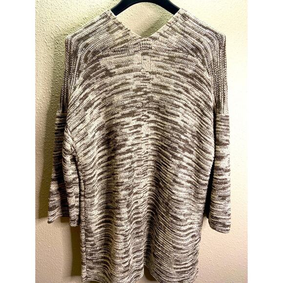 Pure Jill Women Neutral Open Sweater Cardigan Size M - Picture 4 of 7